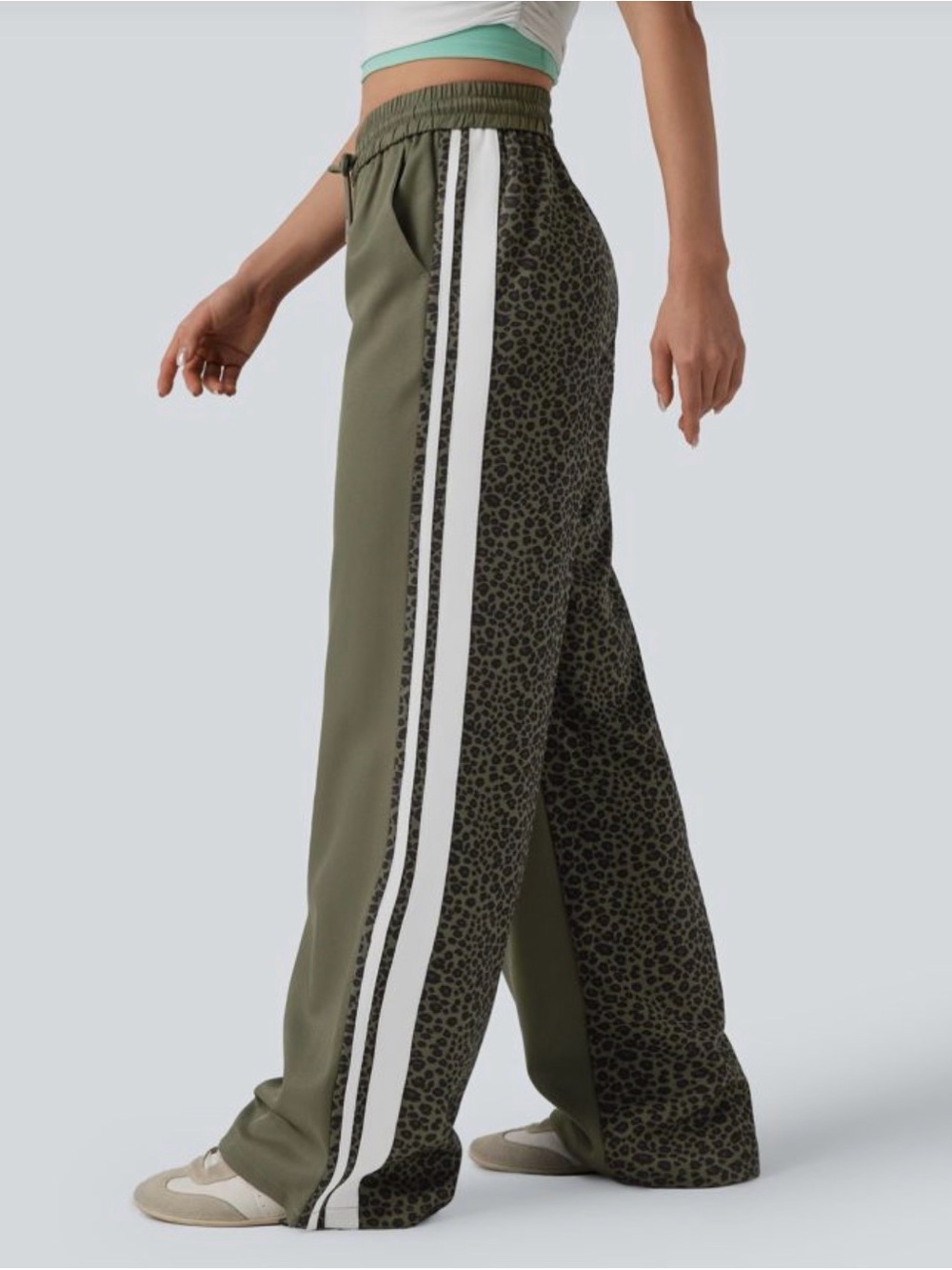Halara, NWOT 2026 Color-block Racer Striped Pants